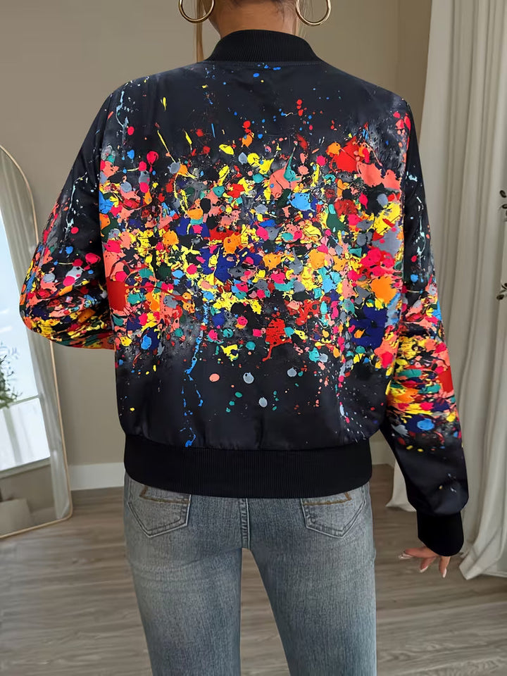 Riena – Jachetă Cu Imprimeu Tie-dye În Culori Vii