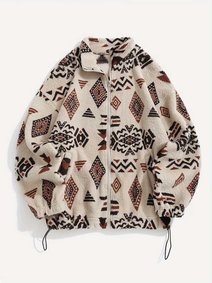 Esra – Jachetă Cu Mâneci Lungi Și Imprimeu Geometric