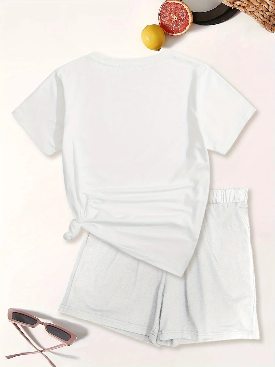 Lyra - Set Casual Din Două Piese Cu Imprimeu Grafic