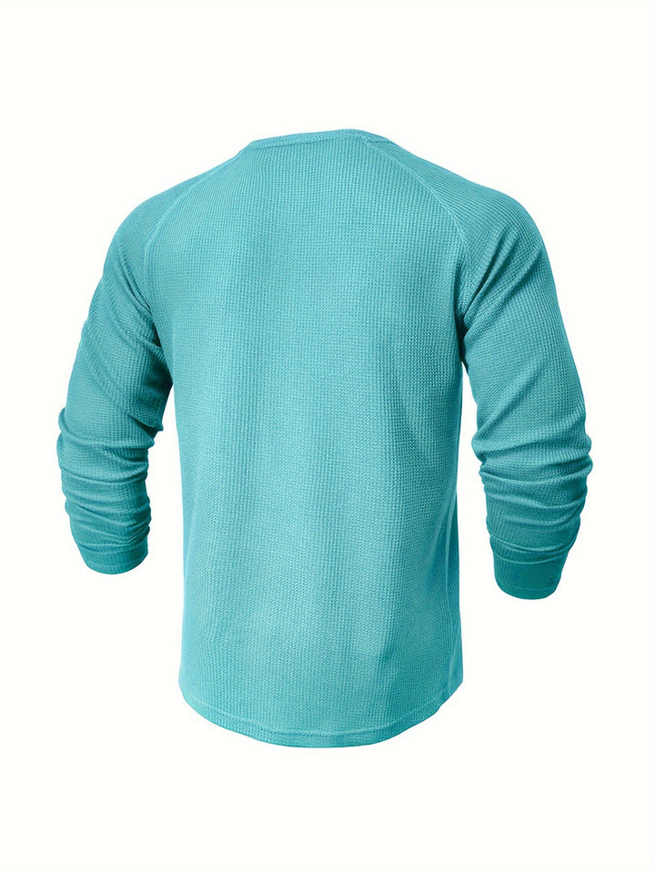 Jarik - Tricou Henley Cu Mâneci Lungi Și Textură