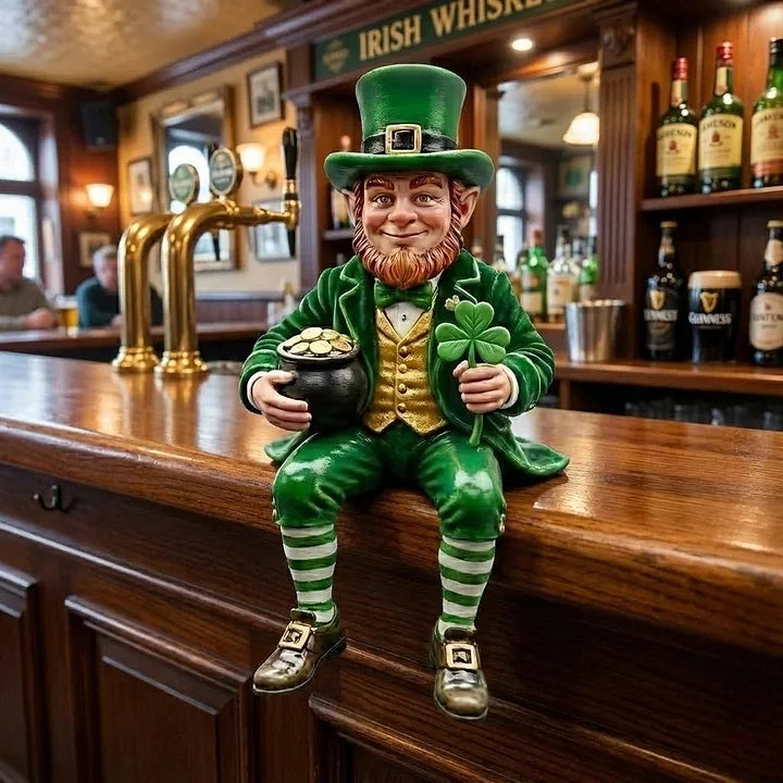 IrishFortune - Figurină Decorativă cu Spiridușul de Ziua Sfântului Patrick