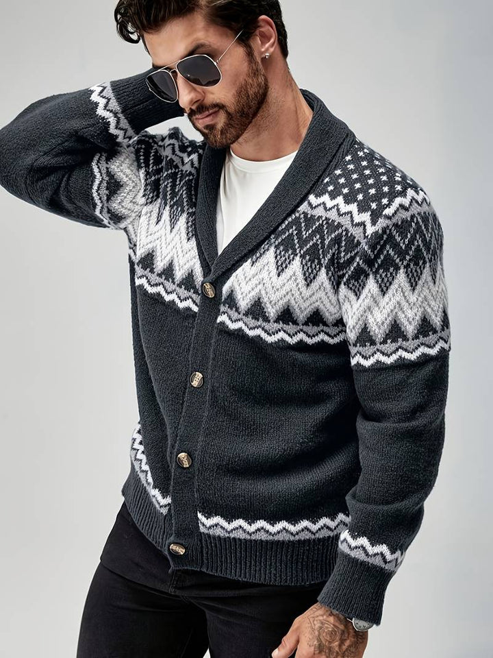 Elroy - Pulover Casual cu Model Geometric