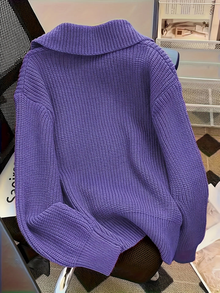 Amy - Pulover Casual Cu Mâneci Lungi
