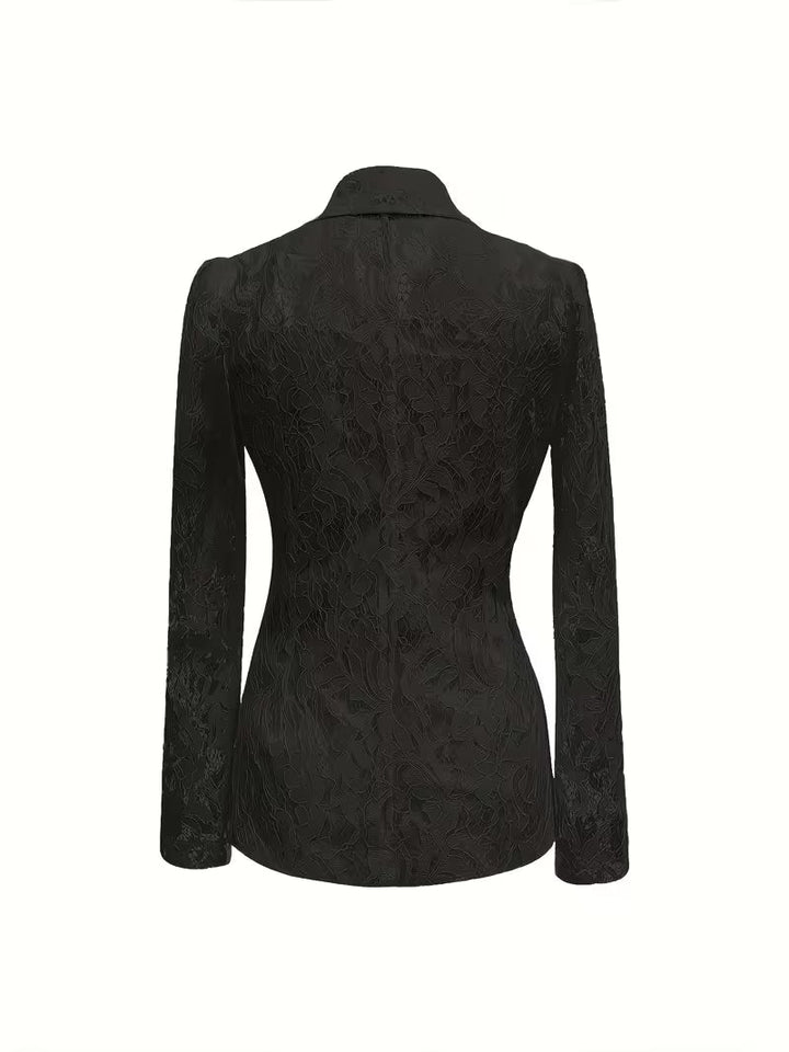 Kyliza - Blazer Cu Imprimeu Floral De Primăvară-Vară, Căptușit