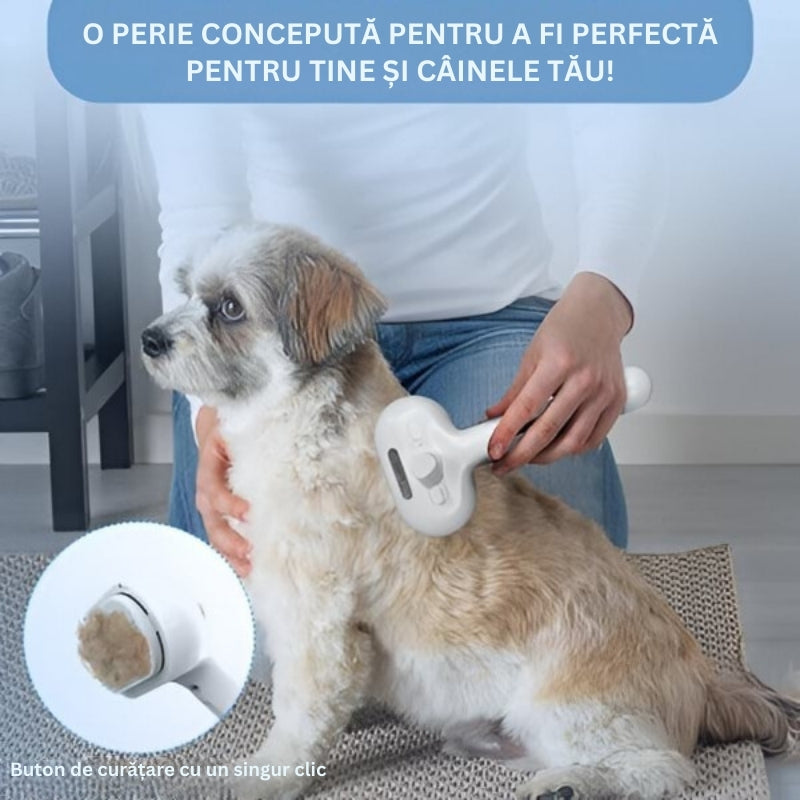 FurEase - Perie reîncărcabilă Cu Abur Pentru Ingrijirea Animalelor De Companie