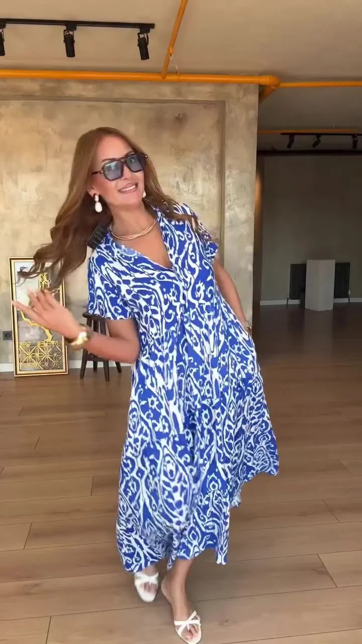 Jubilee - Rochie Imprimată Croială A, Croială Largă