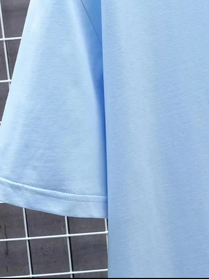 Fraga - Tricou Elegant Cu Mâneci Scurte
