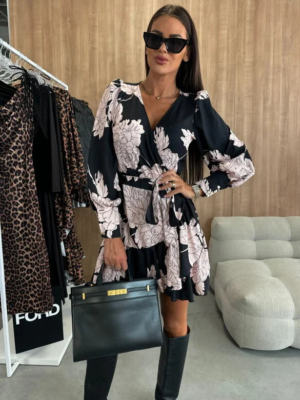 Adinda - Rochie Mini Cu Imprimeu Floral