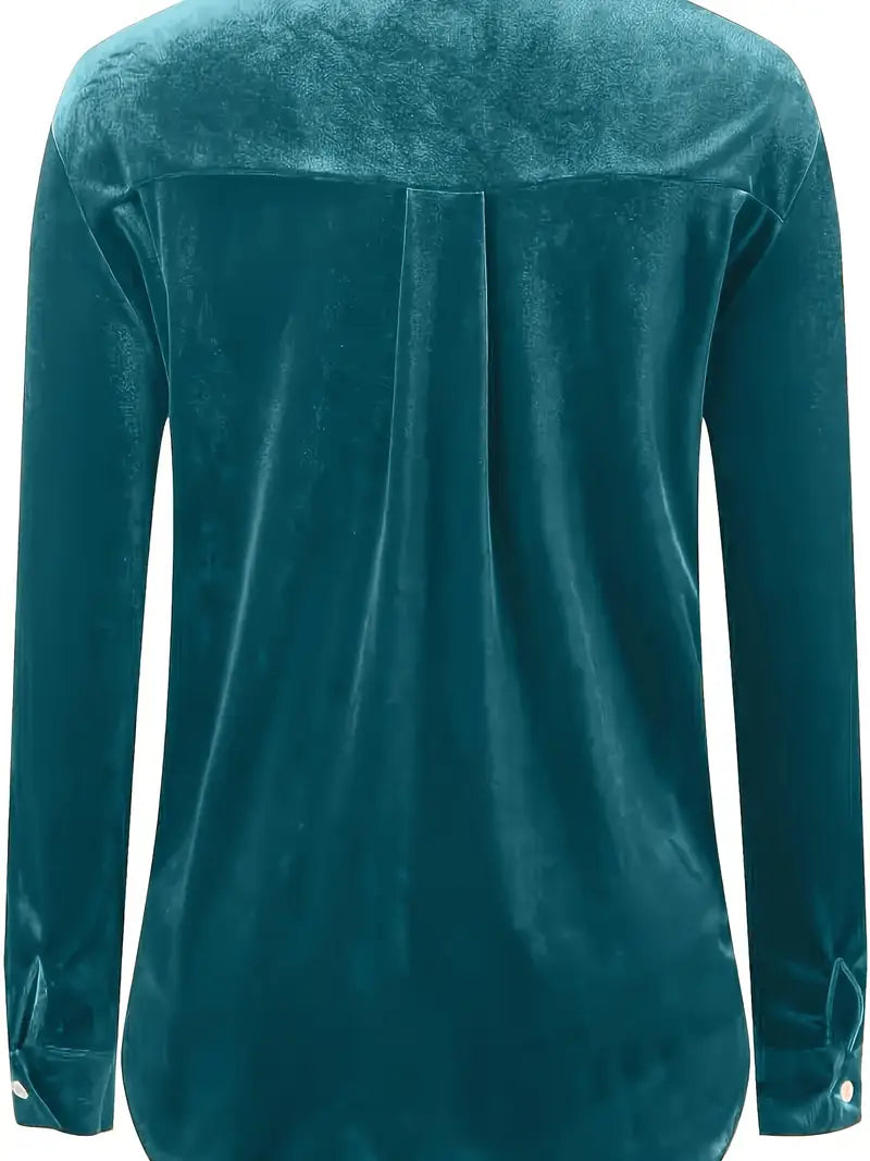 Geanie - Cămașă Cu Mâneci Lungi și Buzunare Frontale