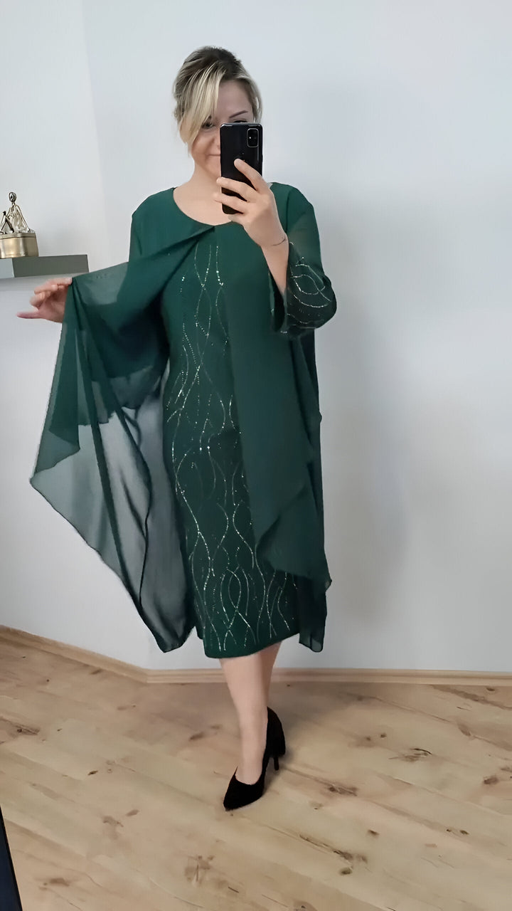 Nienke - Rochie Elegantă Cu Drapaj