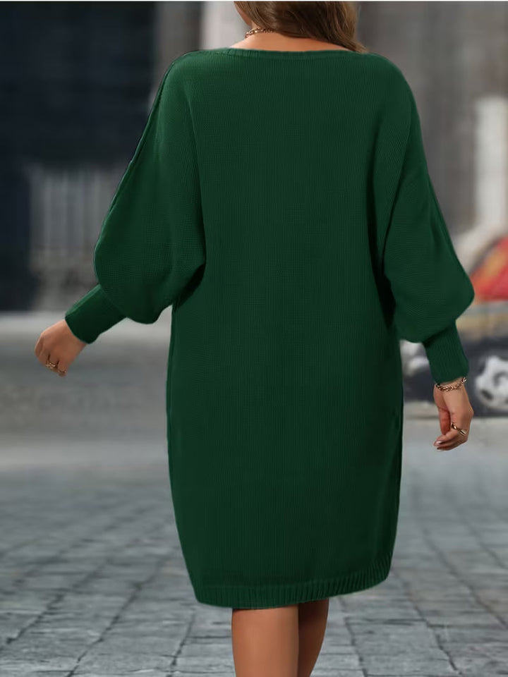 Enkeleida - Rochie De Iarnă Cu Model Geometric Romb