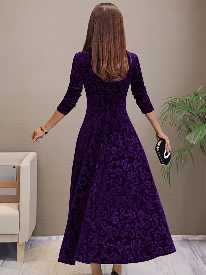 Eluned - Rochie Elegantă De Petrecere Din Catifea