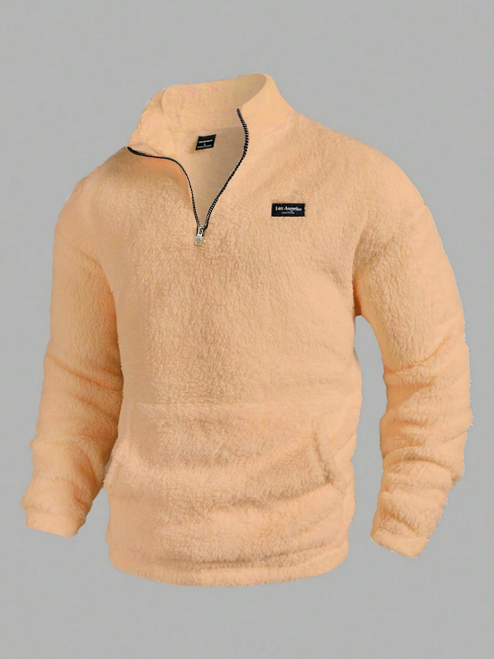 Kamil - Pulover Din Fleece Cu Jumătate De Fermoar