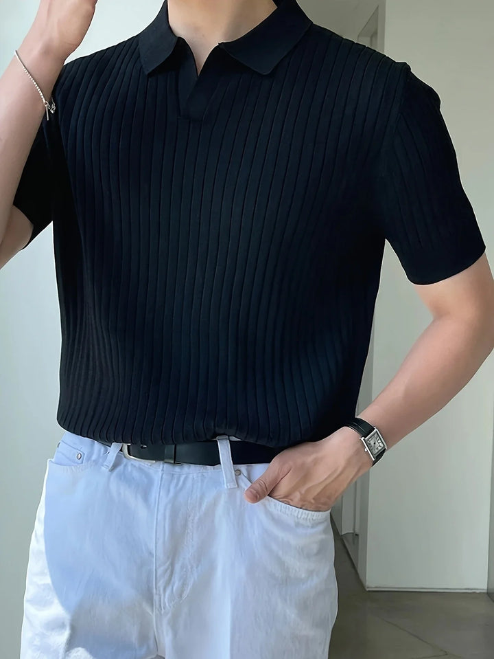 Avgustin - Tricou Polo Casual Cu Mâneci Scurte