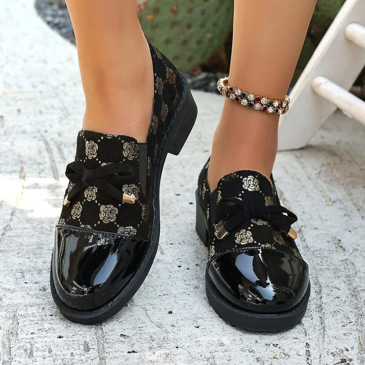 Azahra - Mocasini Eleganți Fără șireturi Cu Fundă