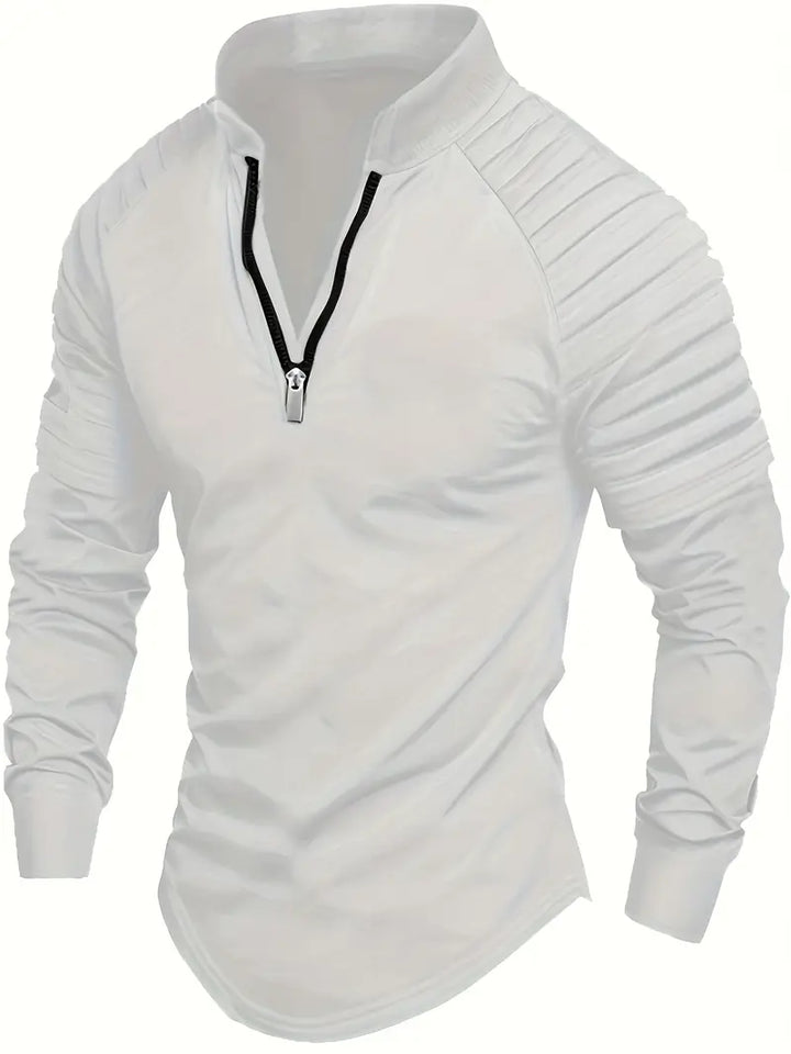 Linwood  - Tricou Polo Cu Mânecă Lungă și Fermoar