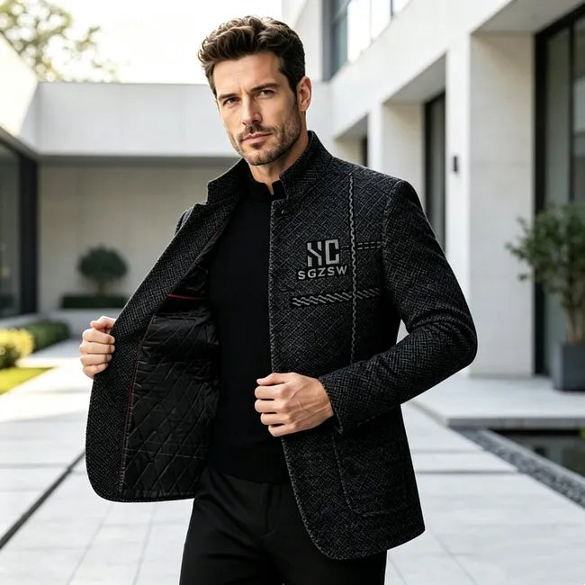 Jallen - Jachetă Din Tricot Texturat, Cu Buzunare
