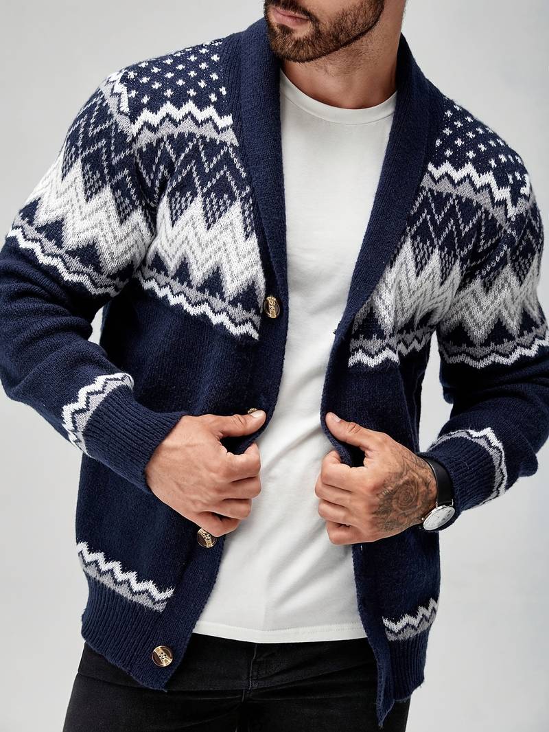 Elroy - Pulover Casual cu Model Geometric