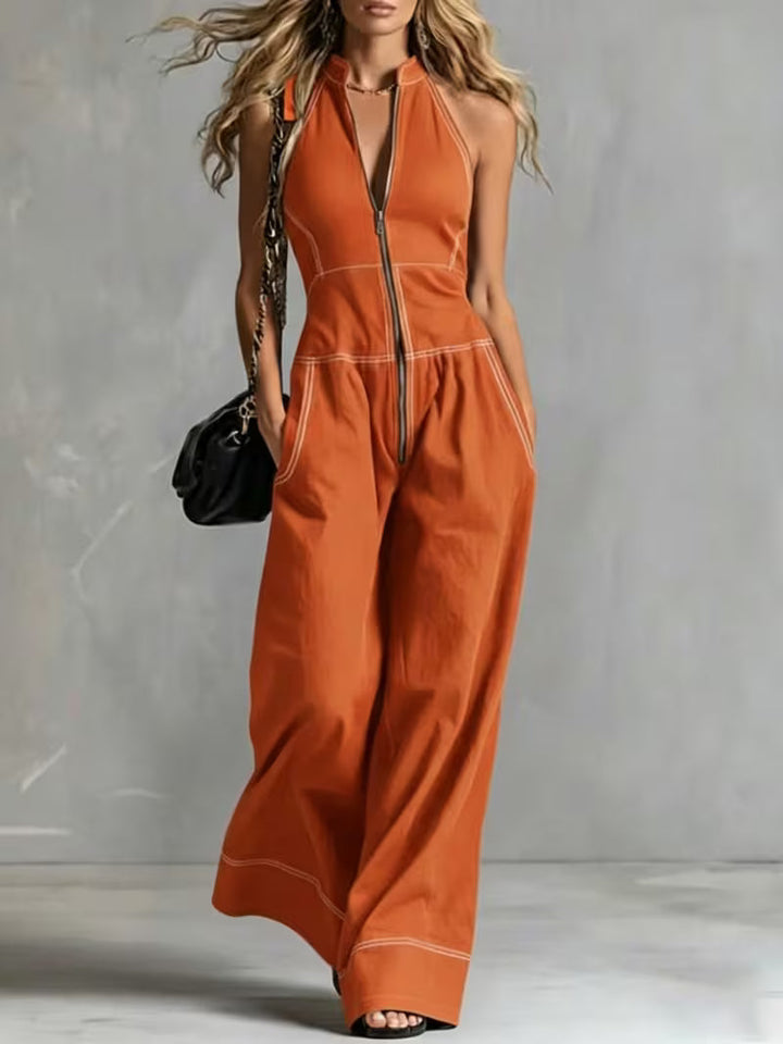 Bryana – Salopetă Din Patchwork cu Dungi