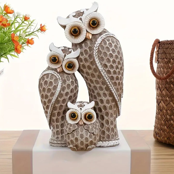 EchoOwlet - Figurină Modernă Cu Familie De Bufnițe