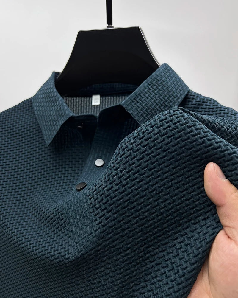 Prestigio - Tricou polo cu Mâneci Scurte și Material Elastic
