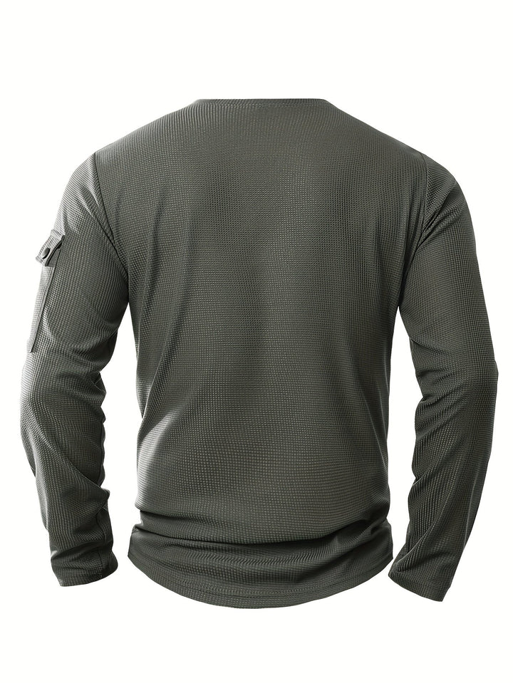 Wladimir - Tricou Polo Cu Mâneci Lungi, Nasturi Si Buzunar