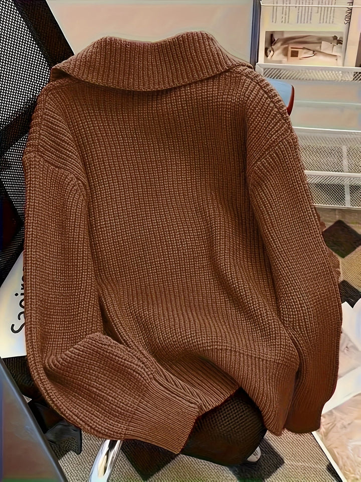 Amy - Pulover Casual Cu Mâneci Lungi