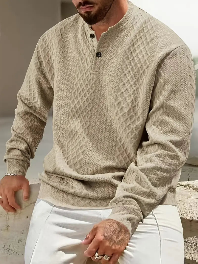 Warriner - Hanorac Cu Mâneci Lungi și Model Geometric