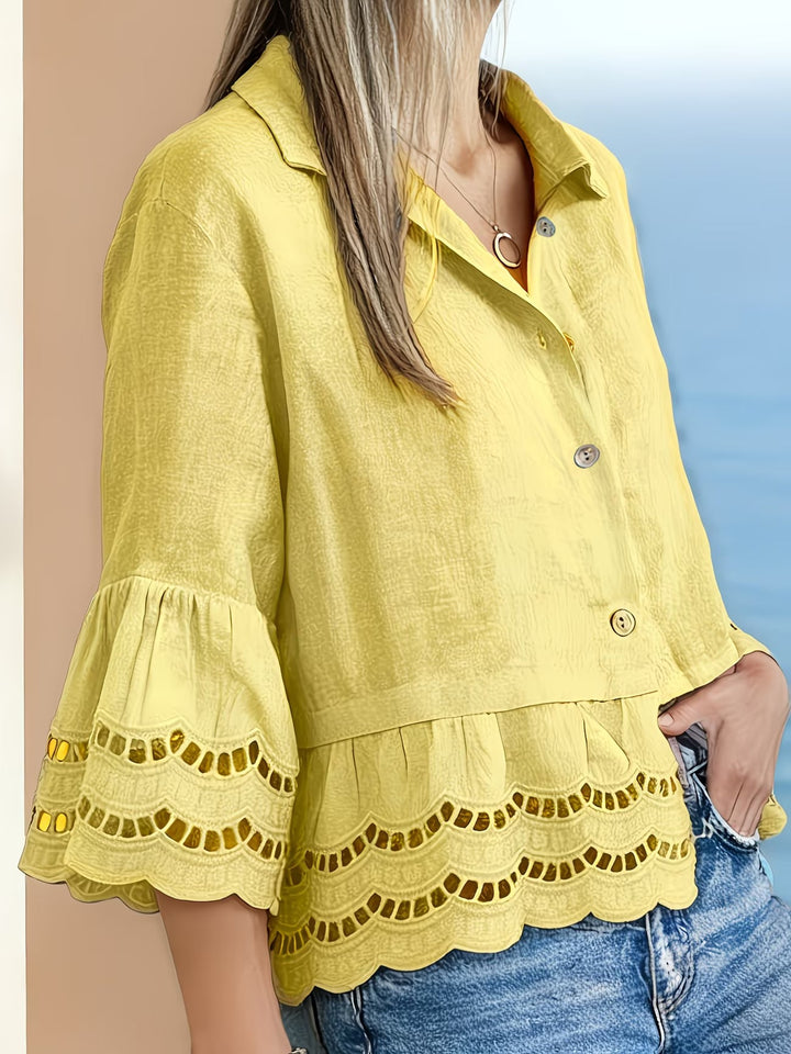 Solenn - Bluză Elegantă Cu Nasturi