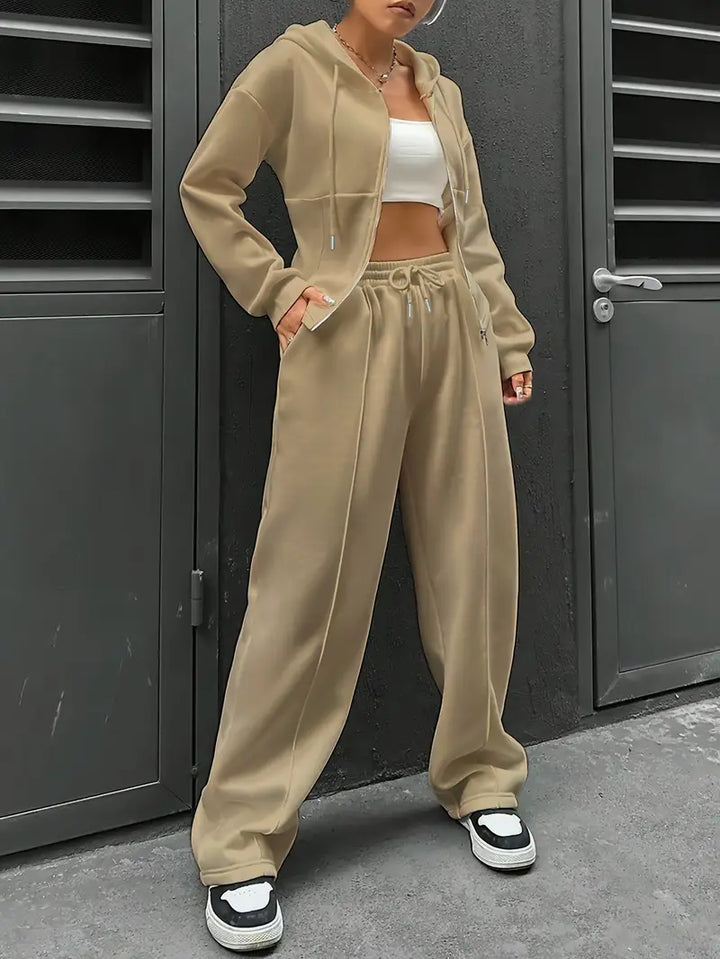 Nanci - Set Casual Cu Două Piese Cu Mâneci Lungi