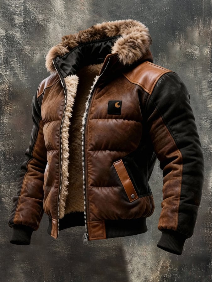 Patrik - Jacheta Căptușită Cu Guler Dublu Strat