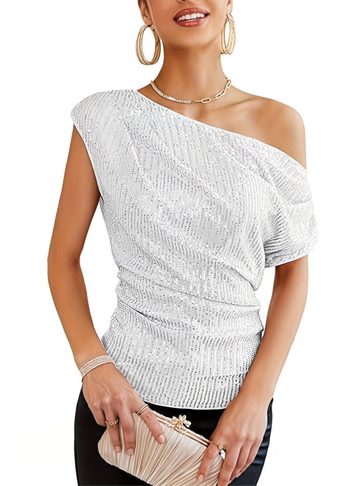Jhasel – Top Elegant Cu UN Singur Umăr