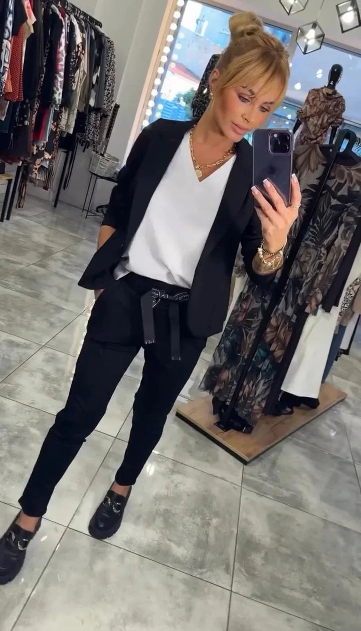 Kseniya - Setează Elegant Format Din Sacou și Pantaloni