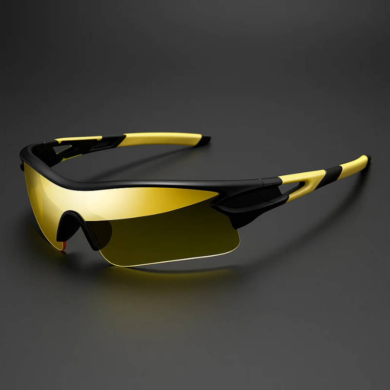 VeloShade – Ochelari de Soare Sportivi de Ciclism cu Lentile Oglindite și Ramă învelitoare