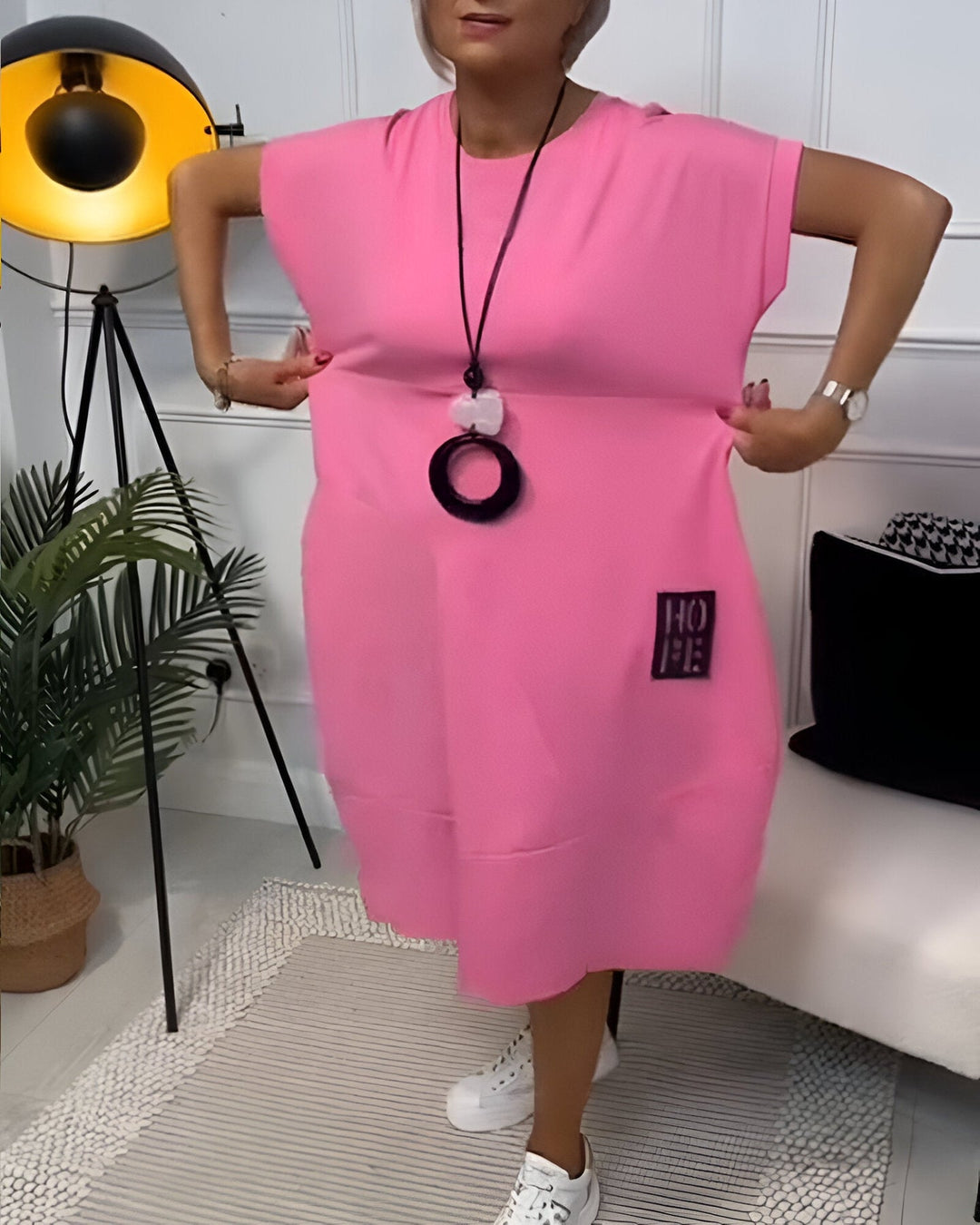 Jocelyn - Rochie Confortabilă Cazuală Cu Buzunar