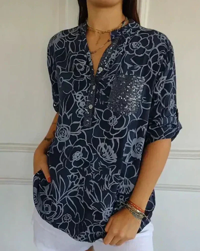 Narese - Bluză cu Imprimeu Floral
