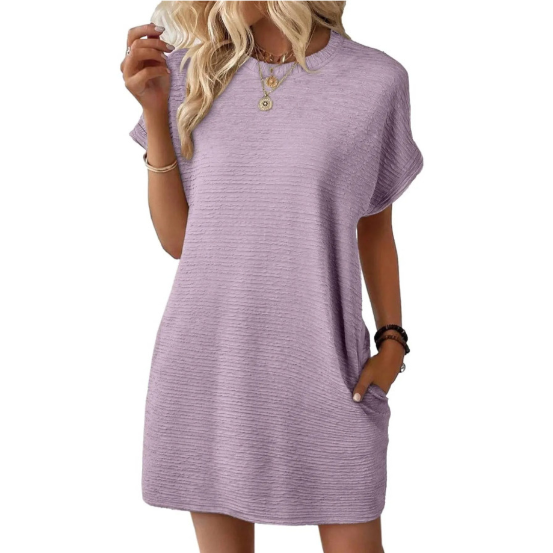 Elviaa - Rochie Mini Elegantă Cu Buzunar
