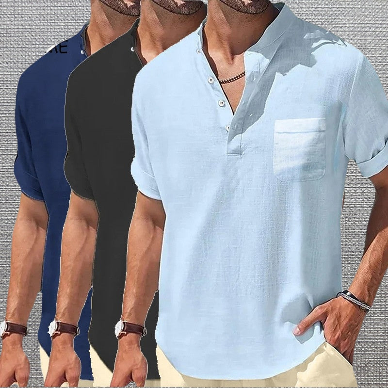 Anthony - Tricou Elegant Cu Mâneci Scurte și Buzunar
