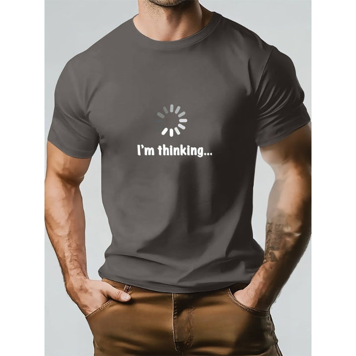 Think – Tricou Din Bumbac și Imprimeu