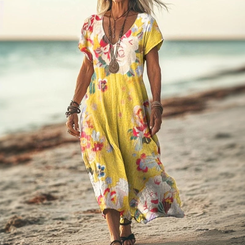Neldae – Rochie Cu Imprimeu Floral Vintage
