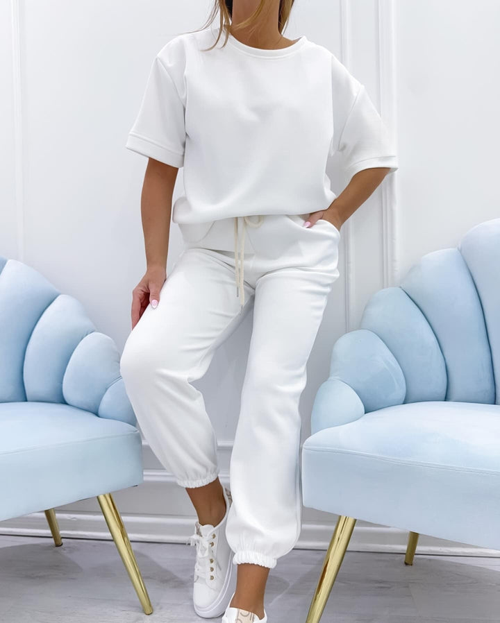 Silvina - Set Din Două Piese Cu Cămașă Cu Mâneci Scurte