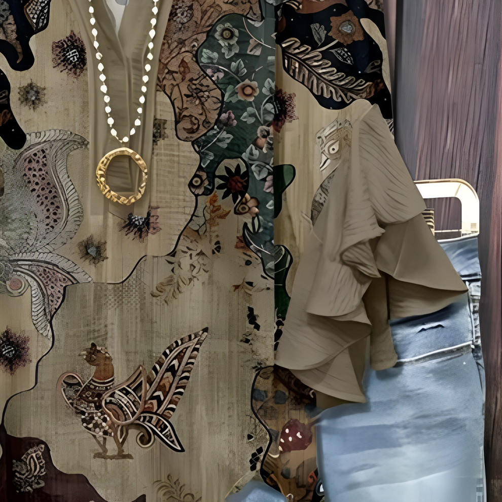 Jaycie - Bluză Elegantă cu Modele