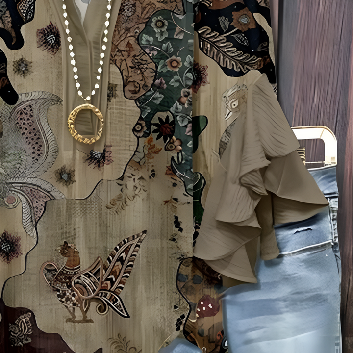 Jaycie - Bluză Elegantă cu Modele