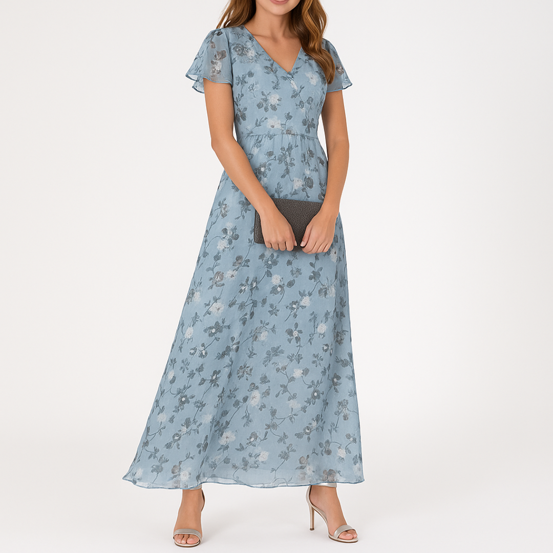 Danielle - Rochie Elegantă Cu Decolteu în V Care Acoperă Burtica