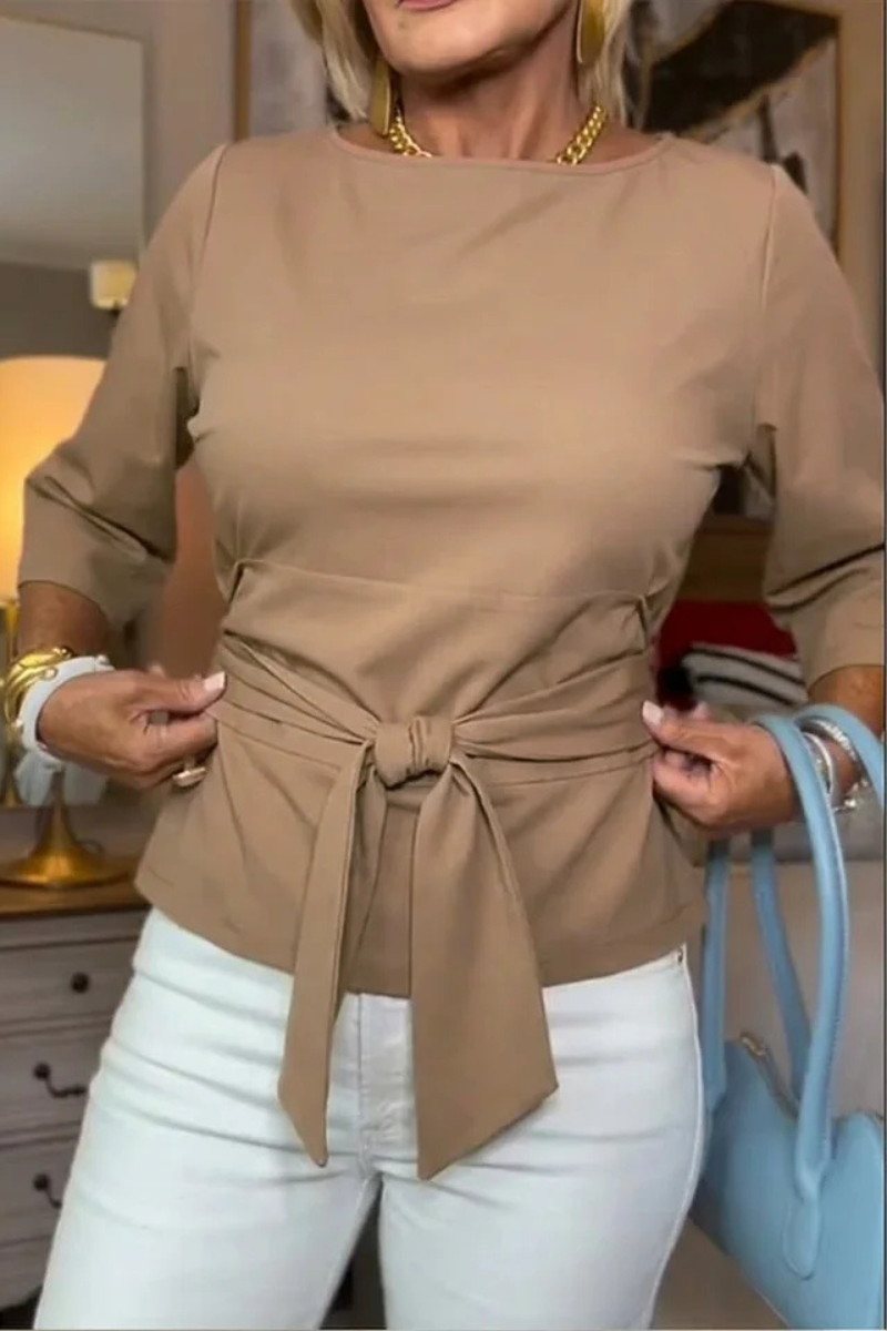 Shaniera - Top Elegant Cu Cordon La Talie