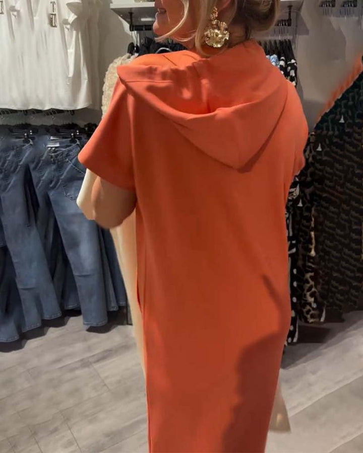 Nadia - Rochie Elegantă cu Glugă