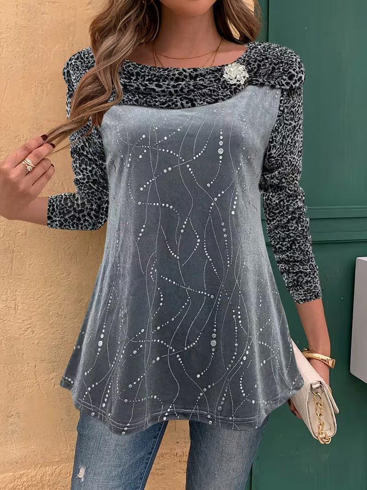 Zulikha – Bluză Elegantă Cu Mâneci Lungi