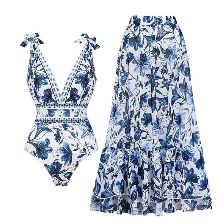 Kelda - Costum De Baie Eleganță Cu Uscare Rapidă Si Fustă