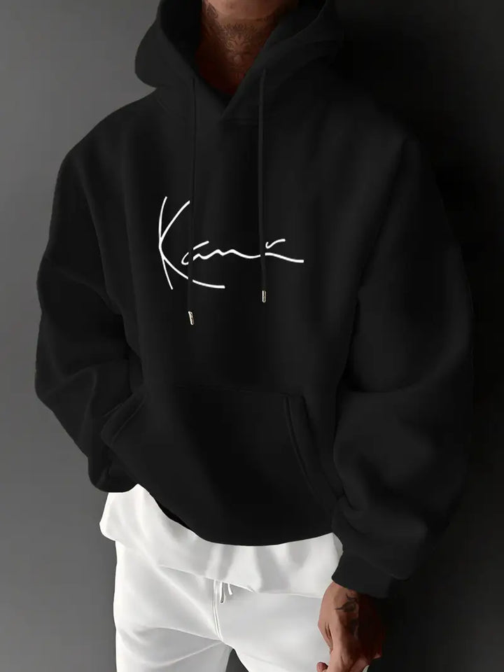 Jayasuriya - Hanorac Confortabil Cu Imprimeu Semnătură