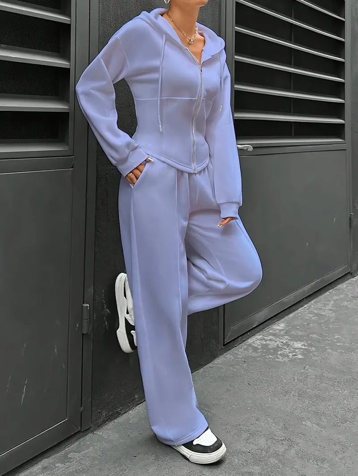 Nanci - Set Casual Cu Două Piese Cu Mâneci Lungi